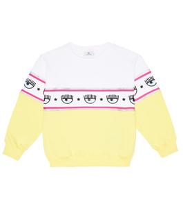 Толстовка из джерси с принтом глаз из коллаборации с Chiara Ferragni Monnalisa, желтый