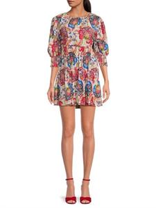 Honor Floral Mini Dress в розовых оттенках Misa Los Angeles