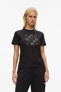 Хлопковая футболка IKON Karl Lagerfeld, черный