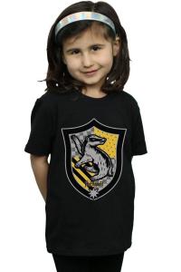 Хлопковая футболка с гербом Хаффлпаффа Harry Potter, черный