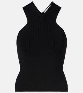 Трикотажный топ с рубчиками Trina Altuzarra, черный