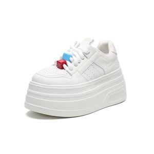 HUANAI Легкие низкие женские кроссовки, увеличивающие рост, белые