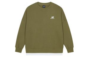 Оливковый унисекс свитшот New Balance