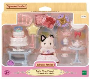 Sylvanian Families, Коллекционные фигурки, Набор для вечеринки по случаю дня рождения с фигуркой