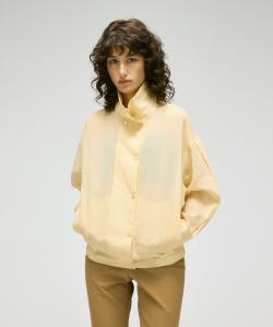 Прозрачная рубашка-куртка Column, цвет Yellow