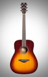 Акустическая гитара Yamaha FG-TA Dreadnought Transacoustic Acoustic-Electric Guitar, Brown Sunburst