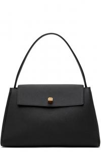 Черная сумка Audrey с верхней ручкой KHAITE