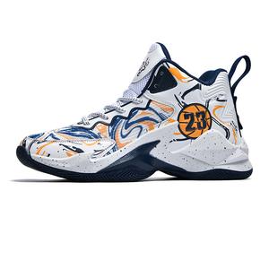 Скользоустойчивые дышащие баскетбольные кроссовки Mid-Top Unisex GQWE, белый черный