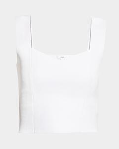 Укороченная майка Jordana со швами A.L.C., белый