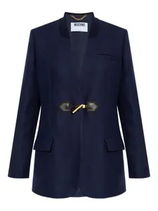 Блейзер с заплатками на локтях Moschino, синий