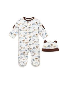 Комбинезон и шапка Little Me для мальчиков с принтом «щенки» — для малышей, мультиколор