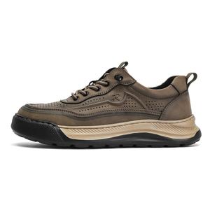 Mulinsen Дышащие и легкие мужские кэжуал лоу топы цвета хаки, цвет Khaki