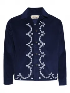 Вельветовая рубашка-куртка Ponic Baziszt, синий