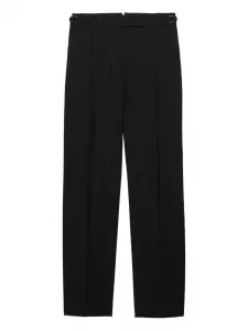 Шерстяные брюки Prada, черный