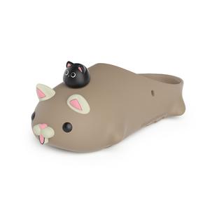 Тотальная мобилизация животных Animore Мягкие и милые закрытые тапочки с кошачьей мордочкой Unisex HelloSlippers Белый