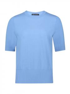 Betty Barclay Простой свитер с короткими рукавами лазурного цвета