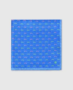 Мужской шелковый шарф Olimpo, синий