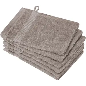 Мочалка Planet 450 г/м², из чистого хлопка, подходит для сушки в сушильной машине Dyckhoff, серо-коричневый