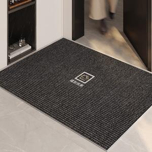 Xinglianxin Ковер 120х120 см для прихожей, грязеотталкивающий, моющийся, из хлопка с петлевым ворсом, Blessings to My Home, черно-золотой