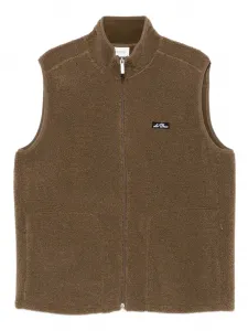 Флисовый жилет на молнии Les Deux, коричневый