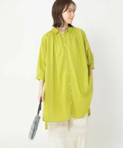 Платье-рубашка из окрашенной в готовом виде хлопчатобумажной ткани Studio Clip, цвет Yellow Green 70