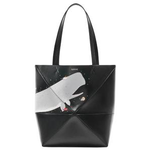 LOEWE Сумка-шоппер Fujita Suna из глянцевой кожи