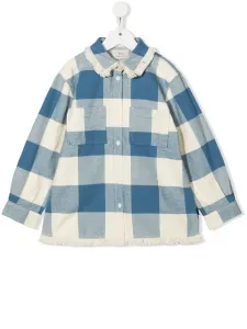 Фланелевая рубашка в клетку Woolrich Kids, белый