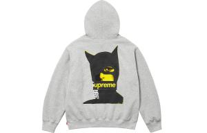 Толстовка Catwoman с капюшоном Supreme, heather серый/heather grey