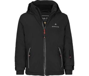 BERGSON Лыжная куртка — идеальный вариант для маленьких любителей зимних видов спорта! Чёрная.