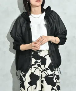 Куртка из органзы с капюшоном Interplanet, цвет Black