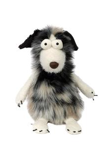 Мягкая игрушка-собака «Детектив Катастрофические Звери» в бежево-бело-черно-коричневой расцветке