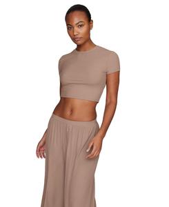 Женская футболка The Baby Tee - модал, шелковая резинка CUUP, Taupe