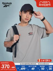 Футболка Reebok Official с круглым вырезом и короткими рукавами, серый