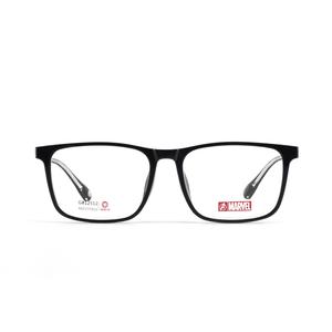 MARVEL Пластиковая оправа квадратной формы для очков унисекс, Versatile Black C011