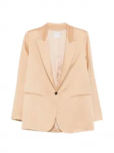 Блейзер с накладными карманами Forte Forte, бежевый