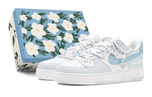 Женские кроссовки для скейтбординга Nike Air Force 1, Sky Blue