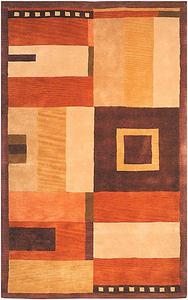 Ковер SAFAVIEH, 176 x 176 см, Rodeo Drive Collection, круглый, Assorted, ручной работы Mid-Century Modern Abstract из шерсти, идеален для помещений с высокой проходимостью в гостиной, спальне (RD609A)