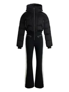 Стеганый комбинированный лыжный комбинезон Fusalp, черный