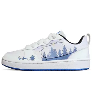 Детские низкие скейтбордистские кроссовки Court Borough Twilight Glow с амортизацией из искусственной кожи, износостойкие Nike, светлый фиолетовый