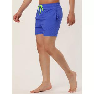 Мужские шорты, летние пляжные шорты, шорты для плавания на талии с однотонной сетчатой ​​подкладкой и шнурком Lars Amadeus