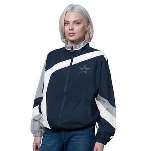 Ветровка женская navy/silver dallas cowboys vintage 1st quarter full-zip Starter