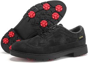 THESTRON Мужские профессиональные гольф-кроссовки для активного отдыха и спорта, мужские тренировочные кроссовки для гольфа без шипов, черный