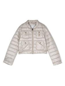 Herno пуховик с логотипом, серый