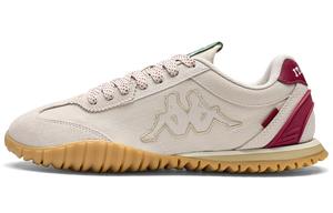 Антискользящие износостойкие низкие повседневные кроссовки Unisex бежевый коричневый красный Kappa, цвет солодово-коричневый/шафрановый