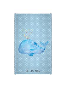Mr. & Mrs. Panda Конфетти в виде полотенец в форме кита, без слогана, пастельно-голубого цвета