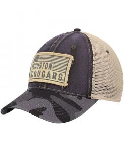 Мужская темно-серая бейсболка Houston Cougars OHT в стиле милитари Appreciation United Trucker Snapback Colosseum