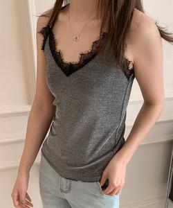 Кружевная майка с V-образным вырезом Aimoha - Select -, цвет Gray