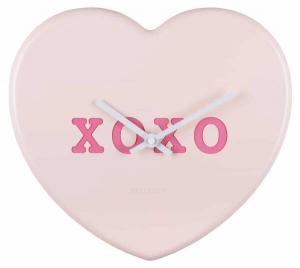 Настенные часы Karlsson Heart Candy, 6x30x6 см, розовый