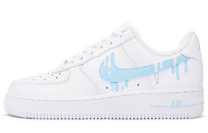 Кроссовки Nike Air Force 1 Skateboard Shoes Men Low-Top White Blue, белый