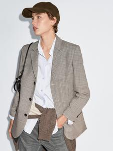 Кепка с текстурой войлока Massimo Dutti, зеленый